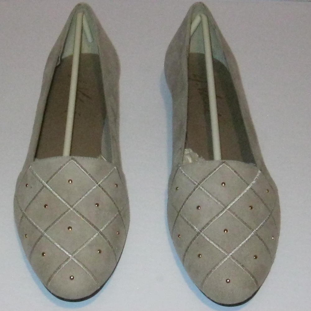 New, Aj Valenci, SZ. 10 'Suede Leather' Flats